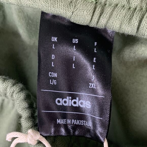 NWT New Adidas Mens Large Drawstring Waist Cozy Fleece Cargo Pants Joggers - Picture 6 of 6